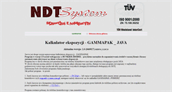 Desktop Screenshot of gammapak.ndt-system.com.pl